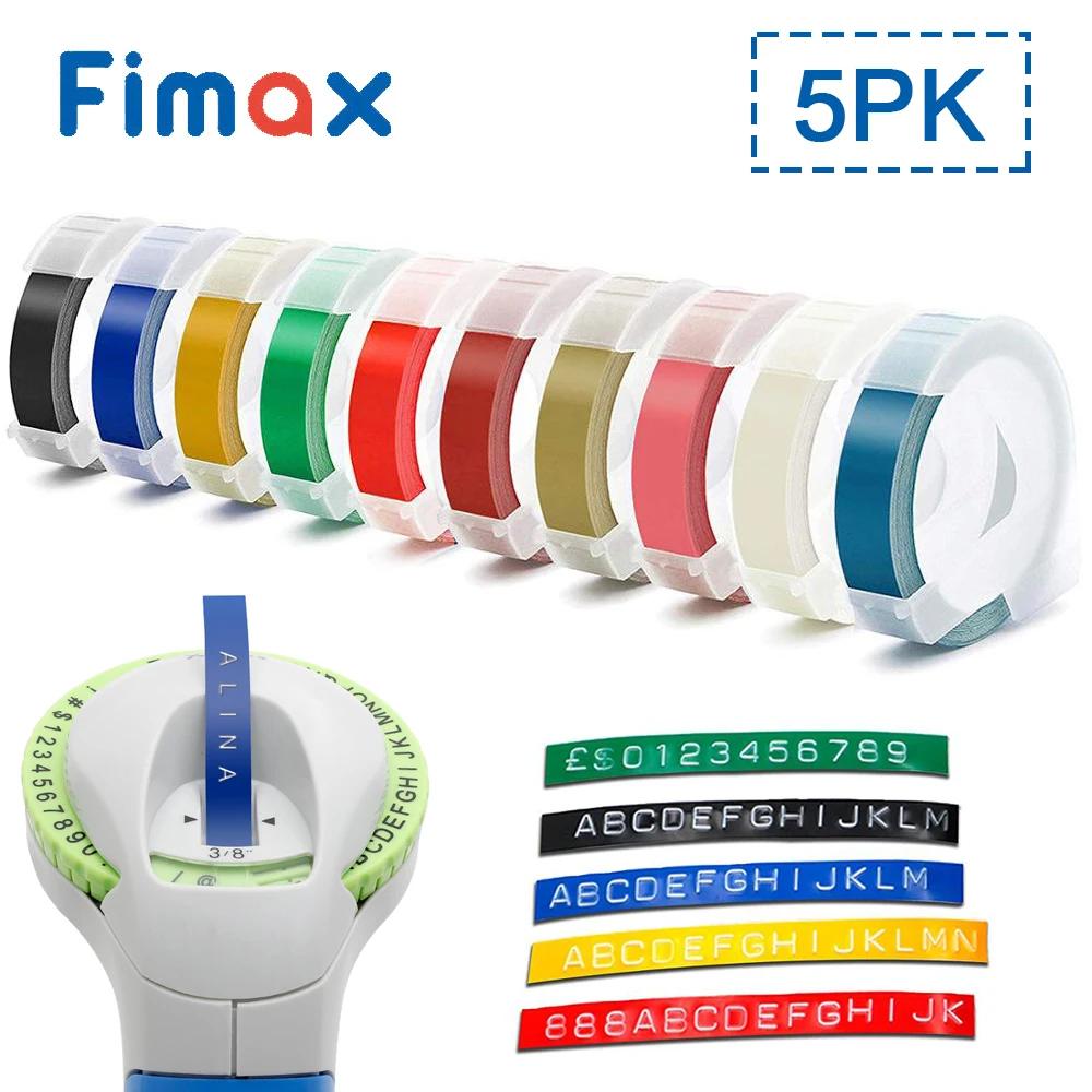 Fimax-ȥ  9mm x 3m Dymo 3D öƽ   5 ,  ̺ ڿ DYMO 1011 1610 1595 15447 12965 45013
